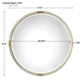 thumbnail image 2 of 09333-Uttermost-Mackai - 37.5 inch Round Mirror, 2 of 3