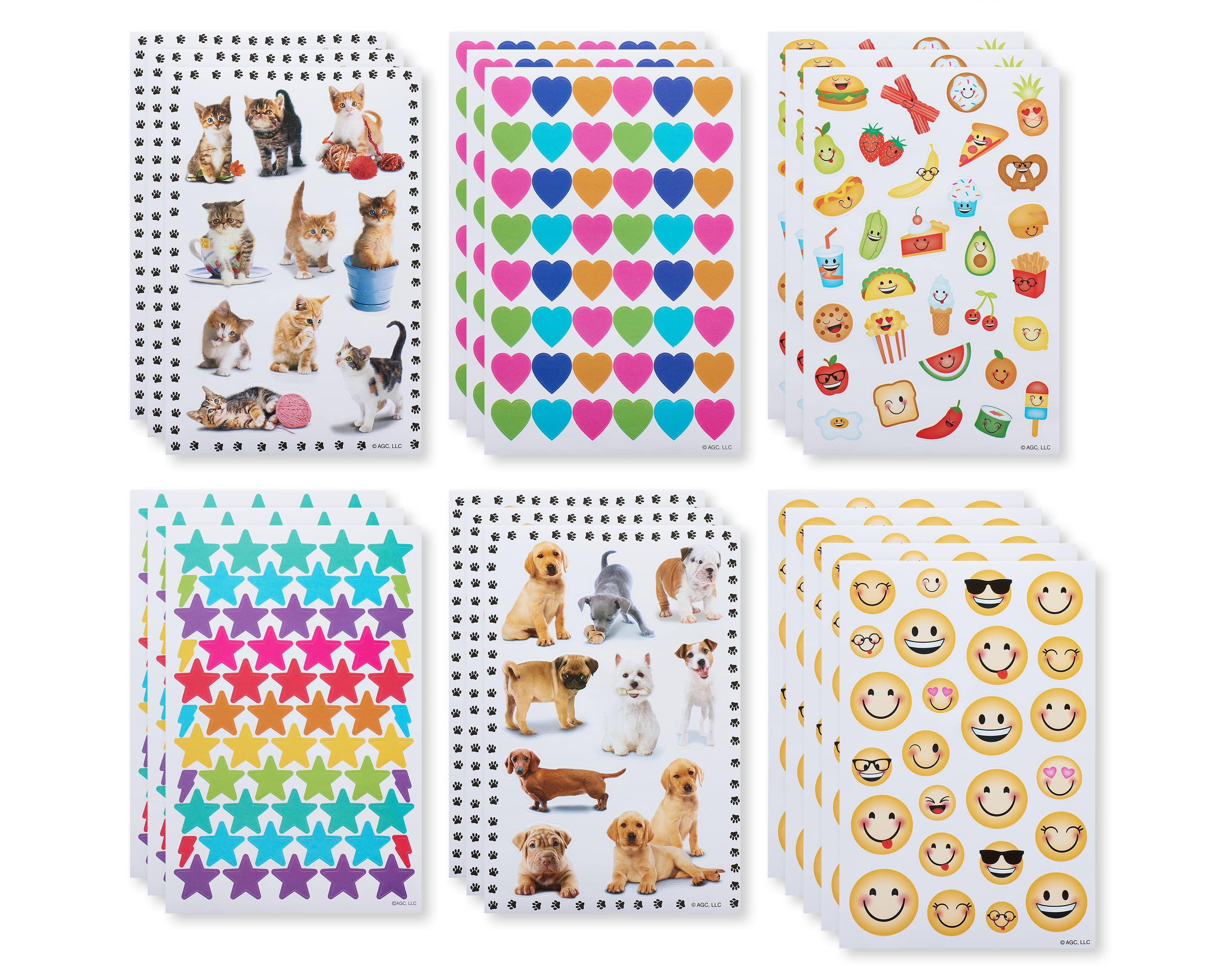 American Greetings Assorted Stickers for Kids, 20 Sheets (599-Stickers)