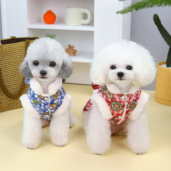 Adorable Pet Clothes for Cats & Small Dogs - Christmas Dog Printed Puppy Clothes Soft Breathable Puppy Christmas Printed Pet T-Shirt Colorful Dog Outfits Puppy Sweatshirt Pullover Clothes