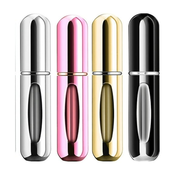 Mini Refillable Perfume Portable Atomizer Bottle Refillable Perfume Spray, Refill Pump Case for Traveling and Outgoing (5ml, 4 Pack)