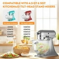 thumbnail image 3 of Cuenco para mezclar Cofun Glass para KitchenAid Tilt-Head, 4,5 a 5 cuartos de galón, 3 of 7