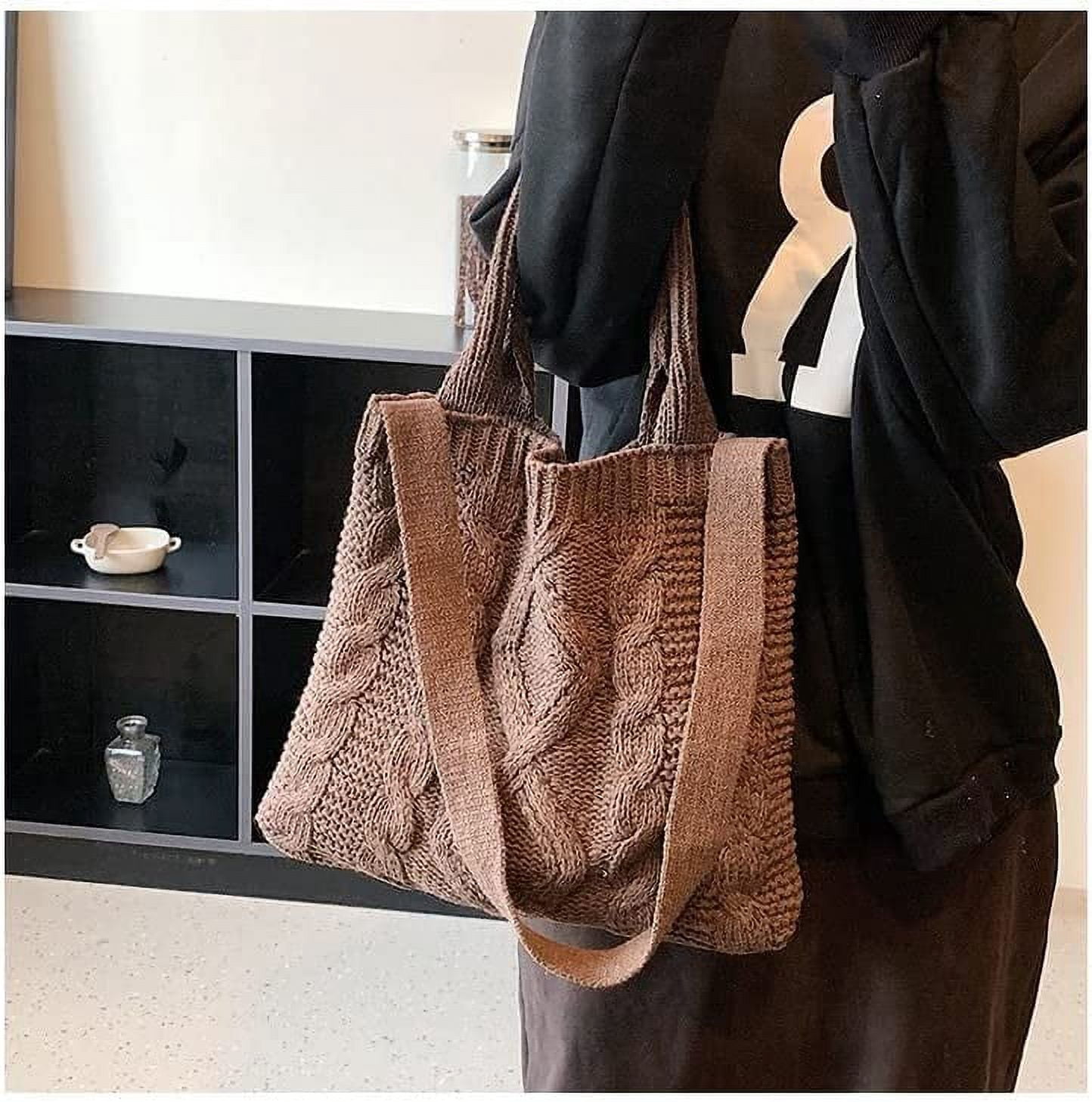 Kukuzhu Bag Tote Bag Aesthetic Accessories Crossbody Bag Crochet Tote Bag School Tote Bag