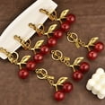 thumbnail image 4 of ZPAQI Elegant Cherry Pendant Key Holder Lightweight Reisn Bag Decoration Women Gift, 4 of 21