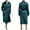 Army Green, variant on Mens Lightweight Robe, Satin Silkys Bathrobe Spa Sleepwear Classic Soft Length Robe With Pockets Rose Gold XL