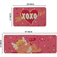 thumbnail image 3 of Pink Cupid Love Heart Valentine''s Day Kitchen Mats Set of 2, Home Decor Low-Profile Kitchen Rugs for Floor - 17x29 and 17x47 Inch, 3 of 6