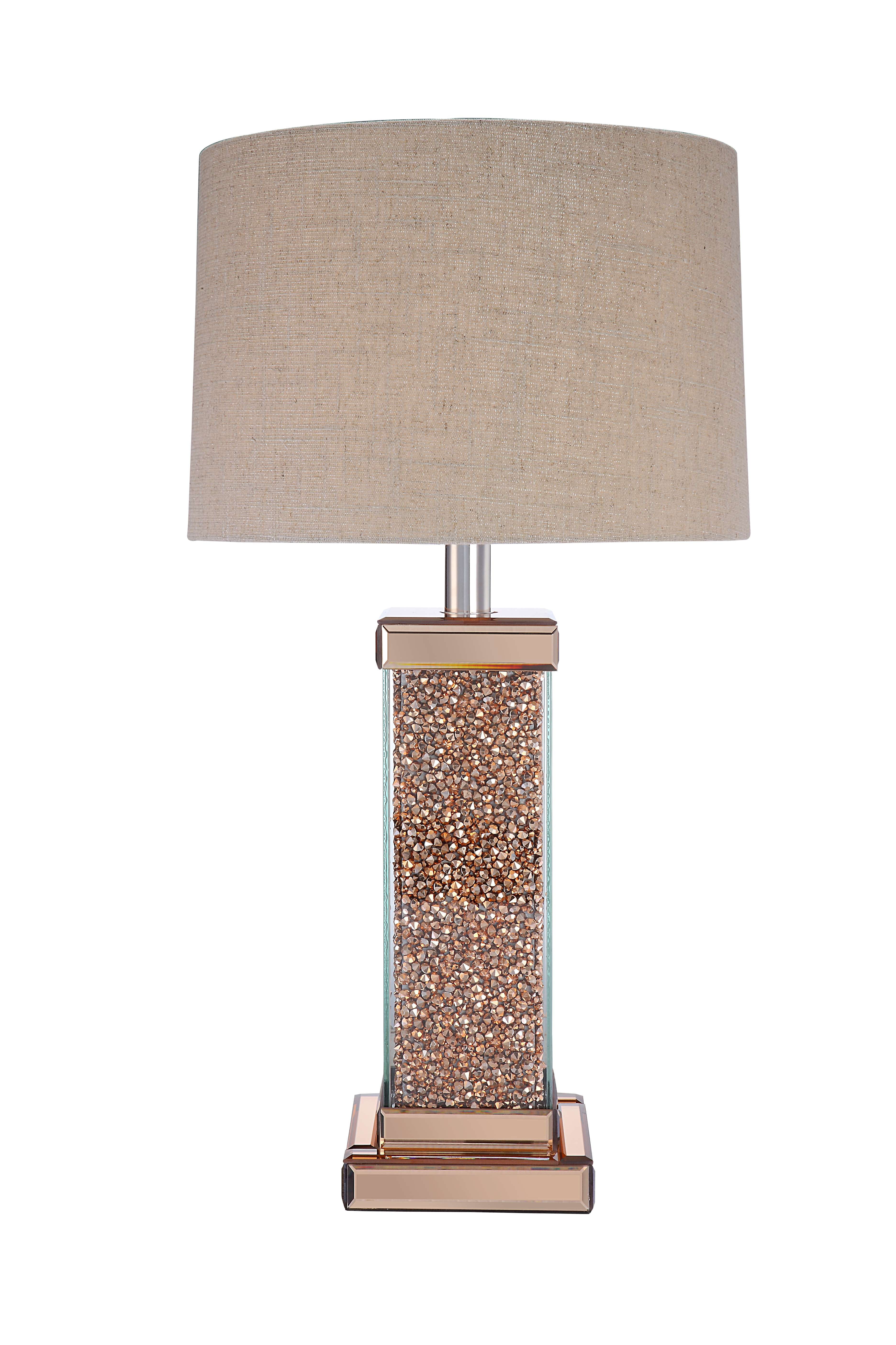 rose gold bedside lamp