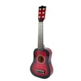 thumbnail image 3 of Guitarra acústica de 21 pulgadas, tamaño pequeño, portátil, de madera, para niños (roja), 3 of 5