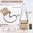 thumbnail image 7 of HELLHERO Hedgehog and Maple Leaf Pattern Durable Crossbody Bag for Travel Short Trips, Versatile Lightweight Ladies’ Leather Crossbody Shoulder Bag Stylish Shoulder Purse, 7 of 7