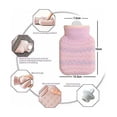 thumbnail image 2 of Small Hot Water Bottle, with Knitted Cover, Mini Silicone Hand Warmers, Microwaveable, Hot and Cold Therapy Water Bags, Suitable for Children and Adu, 2 of 5