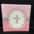 thumbnail image 2 of amscan blessings in pink beverage napkins - 16 pack, 2 of 3