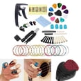 thumbnail image 2 of 41 piezas de accesorios para guitarra eléctrica/Herramienta de reparación de guitarra acústica, incluyendo cuerdas acústicas para guitarra, Yuyangstore limas de pulido de trastes, 2 of 8