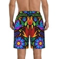 thumbnail image 3 of Naloa Colorful Floral Men's Beach Shorts, Surfing shorts, Swim trunks, Quick Dry Swim Trunks for Surfing Beach Fun - X-Large, 3 of 9