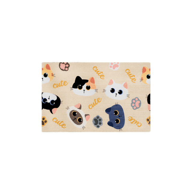 Tapete Rascador Para Gatos 50x80 cuadrado gatitos estilo 1 Malubero Beige