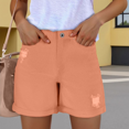 thumbnail image 2 of Womens Summer High Waisted Denim Shorts Basic Stretchy Jean Shorts Sexy Distressed Ripped Casual Flat Front Solid Shorts with Pockets, 2 of 5