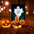 thumbnail image 6 of PULLIMORE 2 Pcs Happy Halloween Garden Flag Double Sided Ghost Pumpkin Trick or Treat Yard Outdoor Decor 11.8 x 17.7 Inches, 6 of 8