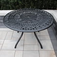 thumbnail image 2 of Ornate Outdoor Elegant Aluminum 48-in Round Patio Dining Table, 2 of 5