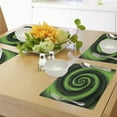 thumbnail image 4 of Ambesonne Green Place Mats Set of 4, Abstract Spirals, Standard Size, Green, 4 of 6