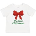 thumbnail image 3 of Inktastic My First Christmas Red Bow Boys or Girls Baby T-Shirt, 3 of 5