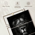 thumbnail image 6 of Elephant Stock King Of Kings Wall Art - Vertical Multi Panel Canvas - Living Room Wall Decor - Animal Multi Panel - Black And Gray Decor By Design Fabrikken - 36" x 57", 6 of 8