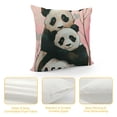 thumbnail image 4 of Who Loves s Bear Throw Pillow Cover, Bear Lover Gifts for Home Room Bed Sofa Bedroom Decorations Decor（Pink）, 4 of 5
