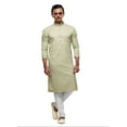 thumbnail image 5 of Pista Color Soft Plain Art Silk Kurta Pajama, Traditional Cultural Wear for Mens, 2542, 5 of 9