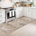 thumbnail image 2 of Kitchen Runner Rug 2x6 ft Washable Non Slip Soft Low Profile Farmhouse Vintage Rug for Entryway, Hallway, Laundry Room, Bedroom, Brown, 2 of 6