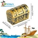 thumbnail image 2 of Baúles con tesoros piratas de Toy Threan, 32 unidades, 6 cm, plástico y dorado, 2 of 6
