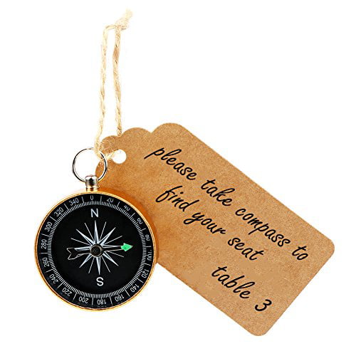 PartyTalk 50pcs Compass Wedding Favors for Guests Compass Souvenir Gift with...