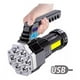 thumbnail image 1 of Linterna Táctica Recargable Lámpara De Mano Portátil Led+cob Negra con luz Blanca, 1 of 8
