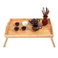 thumbnail image 6 of Foldable Breakfast Tray Large Organic Bamboo Folding Serving Tray, Laptop Desk, Bed Table, Lap Desk Natural and Eco-Friendly Tray with Handles and Legs, 6 of 8