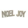 Home Decorative Noel and Joy (Set of 2) 4.5"H Resin