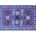 thumbnail image 1 of Ahgly Company Indoor Rectangle Persian Blue Traditional Area Rugs, 5' x 8', 1 of 4