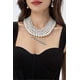 thumbnail image 3 of Round Imitation Pearl Choker Necklace Wedding Pearl Necklace for Brides White, 3 of 5