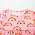 thumbnail image 7 of Tiijoy Toddler Girls Short Sleeve Dress Summer Rainbow Print Skater Dress, Sizes 2-3, 7 of 7