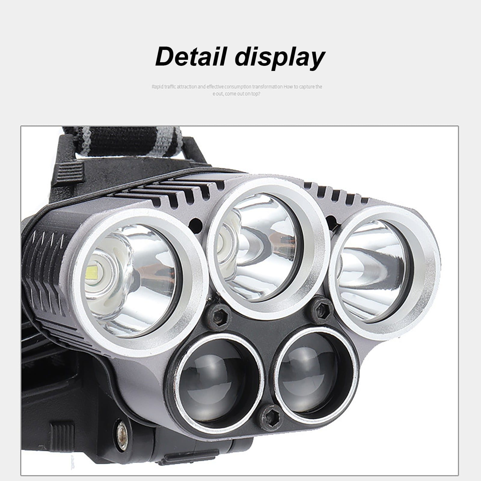 25000lm Bright USB Rechargeable Headlamp LED Headlight for Outdoor Camping Hiking Running Fishing Night Work