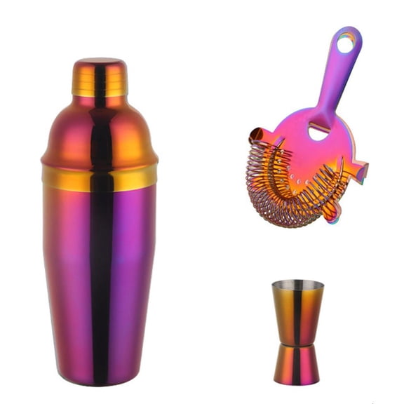 Ywmsfl Cocktail Shaker Set of 3 for Bartenders and Family Champagne Wine Drink Mixer Fruit Bottle Snow Grams Glass Bartender Tool