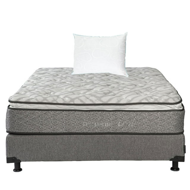 Colchón Queen Size Restonic Vail + Box + Almohada Osos