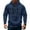 Blue, variant on Evdexr Mens Big and Tall Hoodies Quarter Zip Tactical Pullover Fall Drawstring Long Sleeve Athletic Hoodie Winter Kangaroo Pockets Oversized Weighted Hoody Black S