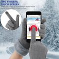 thumbnail image 3 of Womens Winter Warm Touchscreen Texting Gloves with Thermal Fleece Lined, 3 of 5