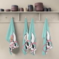 thumbnail image 2 of Cute Bunny Glasses Kitchen Dish Towels Set of 1 Absorbent Hand Towels, Lint-Free 18"x28" Happy Easter Day Fast Drying Hanging Dishcloths for Cooking Baking Home Clean, 2 of 7