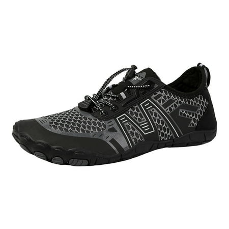 

MIASHUI Water Shoes Outdoor Wading Non Beach Shoes Couple Sports Shoes Diving Riding Shoes Silver 8.5