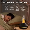 thumbnail image 4 of Colorful Volcano Diffuser Humidifier: Ultra-Quiet 160ml Fire Flame Humidifier Aroma Spray Diffusers with 7 Flame Colors Waterless Auto off Timeable for Home,Office,Yoga (Black), 4 of 8