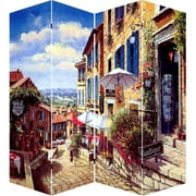 French Countryside 4 Panel Canvas Room Divider