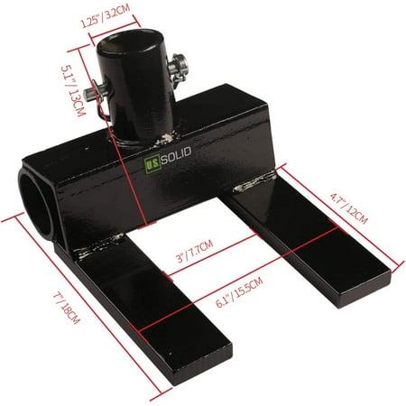 Heavy Duty Pallet Buster Tool, 3.1 kg/6.83 lb, 3'' Fork Spacing, Steel Black , No Prying
