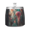 thumbnail image 7 of Yayeee Ashtray with Lid for Cigarette Smokeless Stainless Steel Home Ash Holder, Psychedelic Forest, 7 of 7
