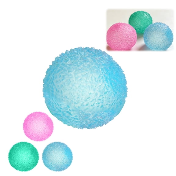 Gumdrop Squishies Stress Ball, Mini Textured Sensory Fidget, Malt Sugar Filled Slow Rising, Calming Anxiety Relief for Adults, Party Favor Gift - Blue 4CM