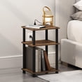 thumbnail image 1 of Mesita de noche Furinno Just Turn-Tube de 3 niveles con carga USB, 1 of 6