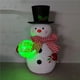 thumbnail image 3 of Matsuzay Muñeco de nieve Luminoso Adorno brillante Soporte pintado Modelo Luz Reutilizable Romántico Invierno Exquisitas Estatuillas Hogar Kits de decoración para fiestas, 3 of 6