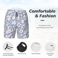 thumbnail image 3 of Rocae Rabbit And Floral for Men's Swim Trunks Quick Dry With Two Side Pockets and One Lined Patch PocketXX-Large, 3 of 9