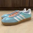 thumbnail image 2 of Adi - das Gazelle Indoor Preloved Blue Gum White Sneakers (HQ9017) Sz 11, 2 of 5